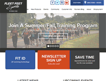 Tablet Screenshot of fleetfeetsyracuse.com
